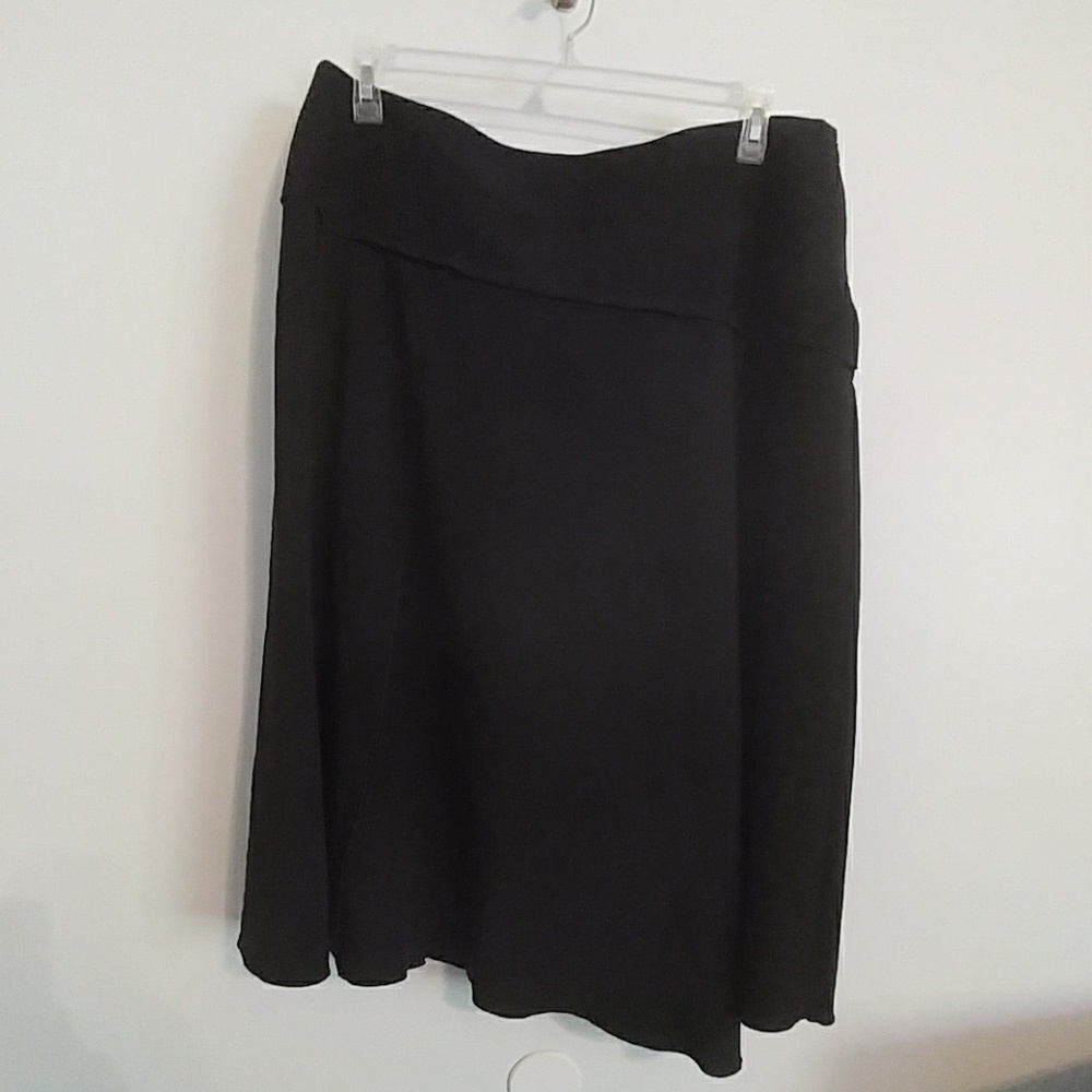 Asymmetrical full skirt black 16